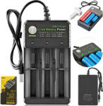 Bedee Akkumulátortöltő Li-ion 18650 3, 7V Hőálló