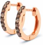 White & Black Karika konyak gyémánt fülbevaló - rosegold - 0, 23 karát (AU14491)