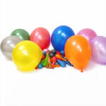 Balonevi lufi, 12" 30cm, 100db/cs, Metallic Assorted, vegyes színek (LUFI303765)