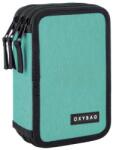 KARTON P+P Penar cu trei compartimente pentru copii, fără rechizite - model Unicolor Mint , Oxybag Penar