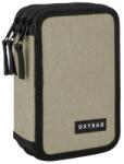 KARTON P+P Penar cu trei compartimente pentru copii, fără rechizite - model Unicolor Mocca, Oxybag Penar