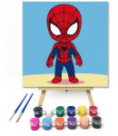  Bátor kis hős - gyerek számfestő készlet - 50×50 cm (Keretre feszítve)