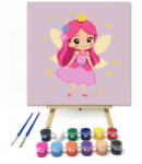  Bájos tündérhercegnő - gyerek számfestő készlet