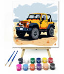  Terepjáró a homokban - gyerek számfestő készlet