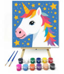  Mosolygós unikornis csillagai - gyerek számfestő készlet