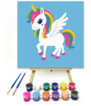  Szárnyas egyszervú - gyerek számfestő készlet - 50×50 cm (Keret nélkül)