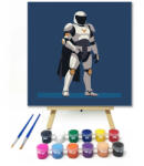  Titokzatos űrbéli hős - gyerek számfestő készlet - 40×40 cm (Keretre feszítve)