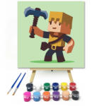  Játékos kockahős csákánya - gyerek számfestő készlet