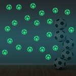  Fluoreszkáló falmatricák készlete (12 db) - foci (640800083A)