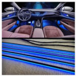  Set lumini ambientale auto LED RGB digitale 12V, 23 piese, aplicatie BTT (291123-6)