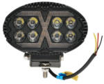  Proiector oval LED 24W cu DRL galben, 9-80V, carcasa aluminiu IP67 (DISPV95) (080525-2)