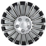  Set 4 capace roti 15 inch negru/argintiu, ABS rezistent, prindere sigura G-507 (070622-18)