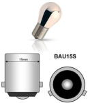  Set becuri auto BAU15S 12V 21W crom, lumina portocalie pentru semnalizare (090117-1)