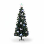 ProCart Brad artificial 210 cm cu fibra optica, LED multicolor, fundite si stea luminoasa (TL03)