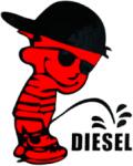  Abtibild auto fluorescent Boy Diesel 13x7 cm, pentru exterior si interior (YGT-10) (201024-2)