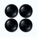  Set capace jante 69 mm negre din ABS, montaj prin presare (4 buc) LGG-012 (240925-8)