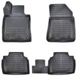  Set covoare cauciuc tip tavita pentru Peugeot 508 2018+ (4 buc), negru (300125-4)