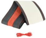  Husa volan din piele marimea M (37-38 cm), cu ac si ata rosie - K101 (200716-3)