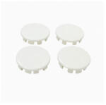  Set 4 capace jante 68 mm albe, din ABS, montaj prin clipsare (LGG-08) (170723-2)
