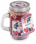 Decorer Lumanare parfumata in borcan aroma Fructe de Padure cm 7 x 5 x 8, 5 H (A14.16.46D)