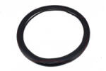  Husa volan din imitatie piele M (37-39 cm), negru cu cusatura rosie, FX62 (140921-4)