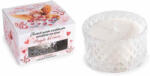 Decorer Lumanare parfumata in borcan sticla, cutie cadou aroma Vanilie cm 9 x 9 x 5 H (A14.17.28A)