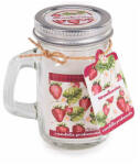 Decorer Lumanare parfumata in borcan aroma Capsuni cm 7 x 5 x 8, 5 H (A14.16.46F)