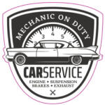  Abtibild retro „Car Service pentru masina/atelier, Oracal, 13 cm - TAG 016/T2 (281022-12)