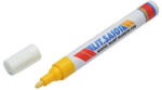 Marker vopsea galben pe baza de ulei, impermeabil, varf 2-3 mm, rezistent UV (040825-6)