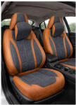  Set huse scaune auto universale Premium 9D, fata-spate, maro si gri antracit (201225-7)