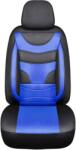  Set huse auto universale 11 piese, negru cu albastru, pentru scaune fata/spate (081125-1)