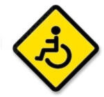  Abtibild „Persoane cu dizabilitati 10 cm, autocolant ORACAL - TAG 041/T2 (141122-3)