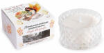 Decorer Lumanare parfumata in borcan sticla, cutie cadou aroma Lemn santal, Ambra cm 9 x 9 x 5 H (A14.17.28B)