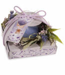 Decorer Set lumanare parfumata, coronita Lavanda in cutie 10, 5 x 10, 5 x 7 H (A14.16.55B)