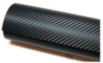  Folie carbon 3D neagra anti-bule, rola 1, 5 m x 10 m pentru colantare (TCT-3324)