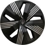  Set 4 capace roti Evo 15 inch, negru cu gri antracit, pentru jante din otel (231125-23)