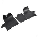  Covoare auto din cauciuc tip tavita pentru Ford Transit VIII (2014-2024), set 2, negru (110321-1)