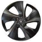  Set 4 capace roti Evo 15 inch, negru-gri antracit, pentru jante otel (290923-37)