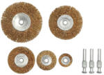  Set 5 perii circulare din sarma de alama pentru polizor, curatare metal (06990) (171122-10)