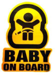  Abtibild auto „Baby on Board reflectorizant, PVC rezistent, DZ-16 (TCT-2194)