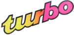  Abtibild Turbo auto 50x13, 5 cm rosu-galben, decorativ pentru exterior si interior (T01) (100225-5)