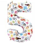 Grabo Balon din folie aniversar cu numărul 5 - Bluey 66 cm