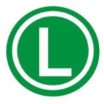  Abtibild pentru camion cu litera L, 19 cm, rezistent la UV si intemperii (060917-5)