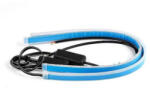  Set 2 benzi LED DRL 60 cm cu lumina alba si semnalizare dinamica galbena, 12V (250225-2)