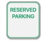  Autocolant „Reserved Parking pentru loc de parcare rezervat, 13 cm (ORACAL) (141122-2)