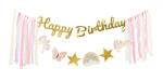 PartyDeco Banner Happy Birthday - Unicorn 230 x 17, 5 cm