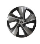  Set 4 capace roti Evo 15 inch, negru-gri antracit, pentru jante de otel (040325-4)