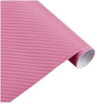  Folie carbon 3D roz autocolanta, rola 1, 27 m x 30 m pentru colantare (210918-2)
