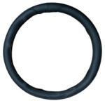  Husa volan M neagra din imitatie de piele perforata, pentru 37-39 cm (CST-09) (150924-2)