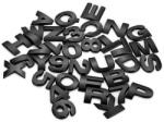 Ornament auto 3D negru mat pentru litere si cifre, 2.5 cm, cu adeziv (AL1526) (101025-10)